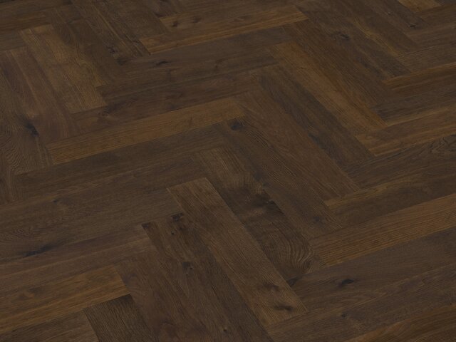 Fischgrät Eiche / Country / dunkel geräuchert geölt / gebürstet 75725 2