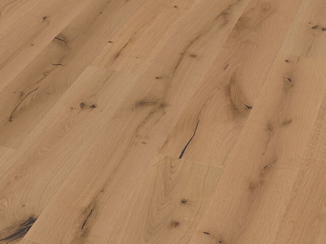 XL Breitdiele Eiche / rustikal / leicht weiß geölt / gebürstet 75876 2