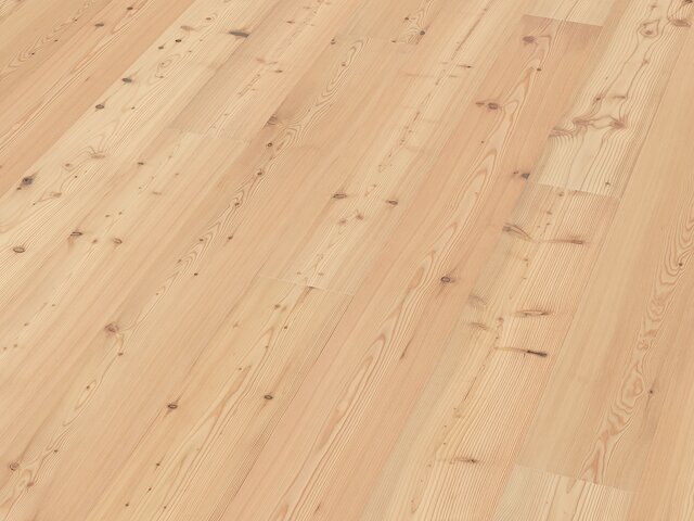 Landhausdiele Lärche / Astig / weiß geölt / gebürstet 76089 2