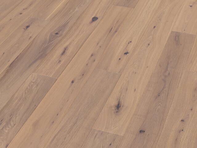 Landhausdiele Eiche / Rustikal  / weiß geölt / gebürstet 76116 2