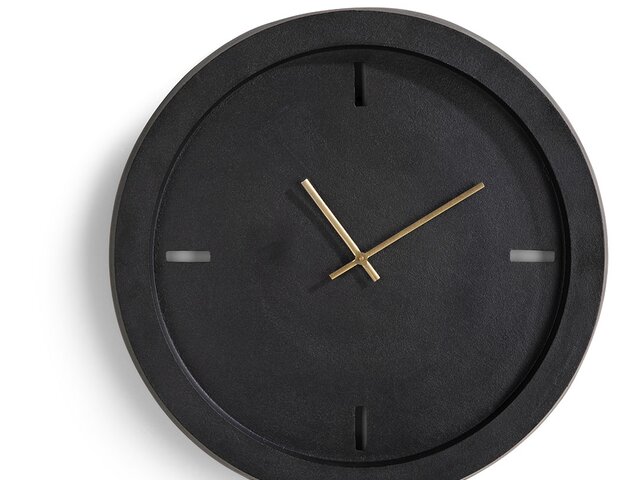 Coco Maison Wanduhr schwarz 1