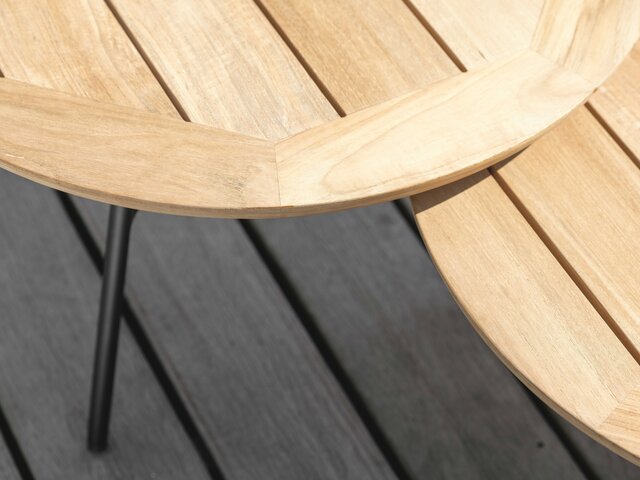 Stern Beistelltisch Frida schwarz matt/braun 62555 2