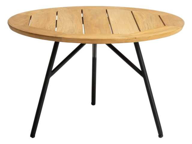 Stern Beistelltisch Frida schwarz matt/braun 62555 1