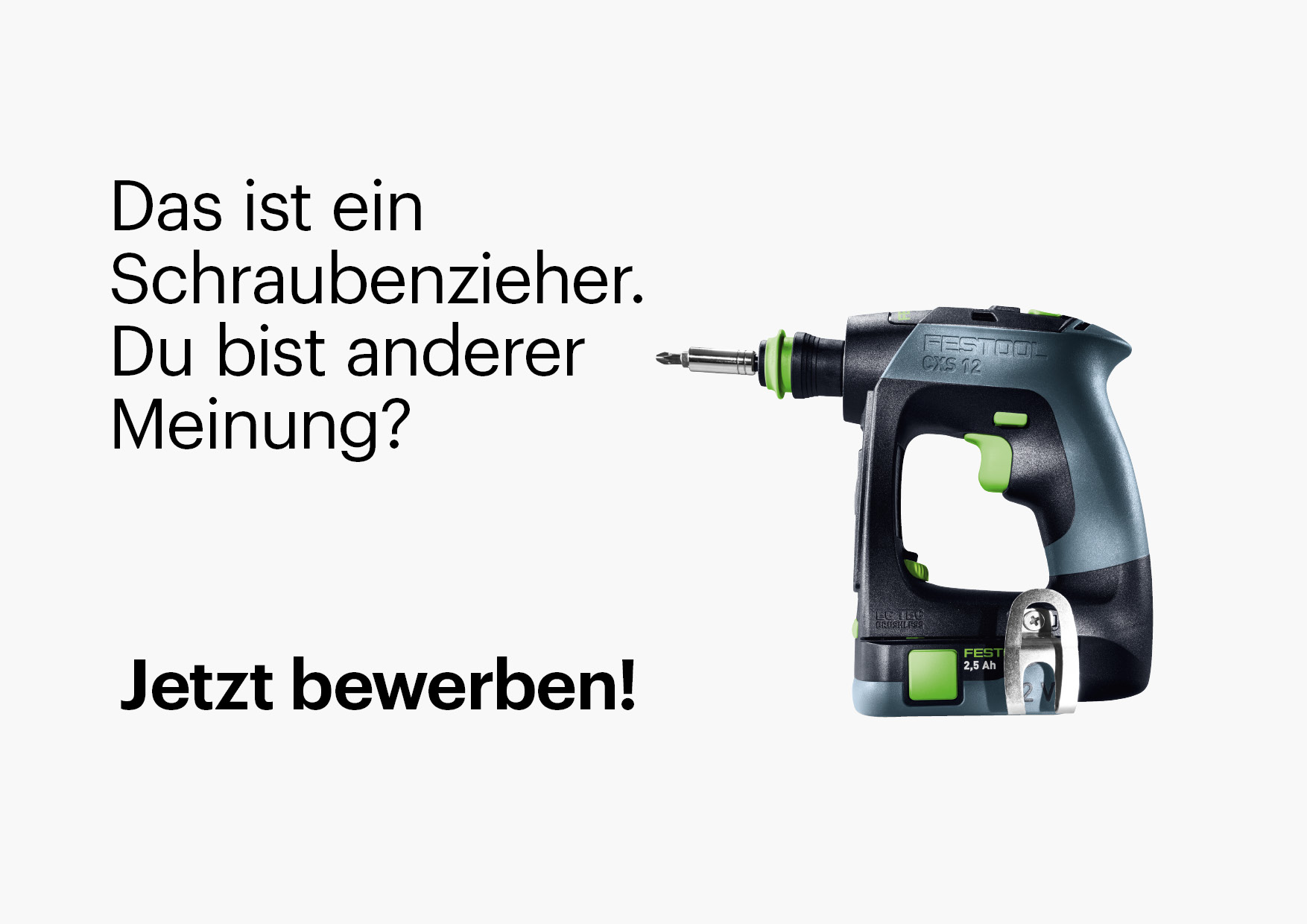 Wir brauchen Verstärkung