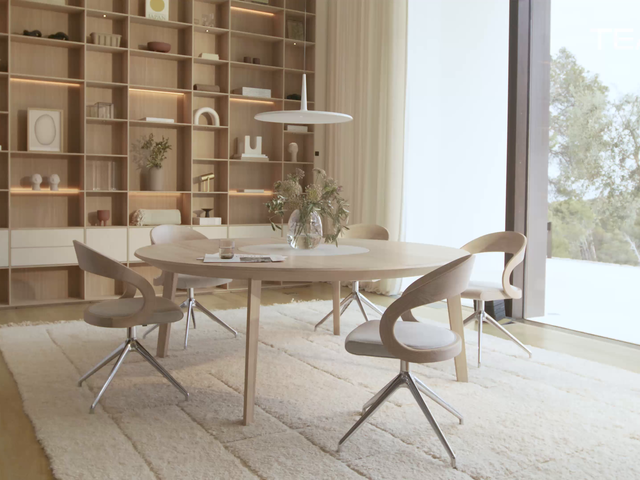 Team 7 Esstisch Miró Nussholz basalt black 67516 1