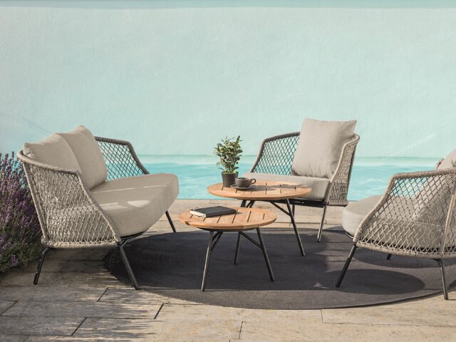 Stern Loungesofa Odea schwarz matt/salt 75942 Stern Loungesofa Odea schwarz matt/salt 75942