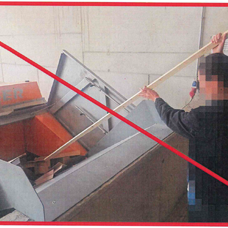 WARNHINWEIS - Kein Nachstochern!