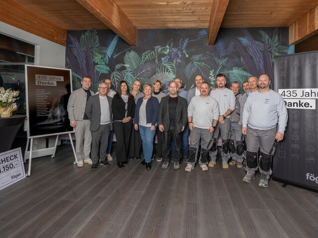 Jubiläumsfeier: 435 Jahre Föger-Geschichte.