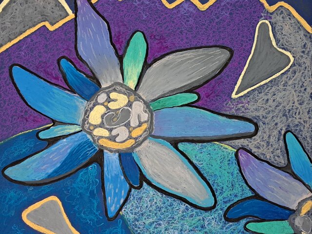 Edelblau | 50 x 50 cm