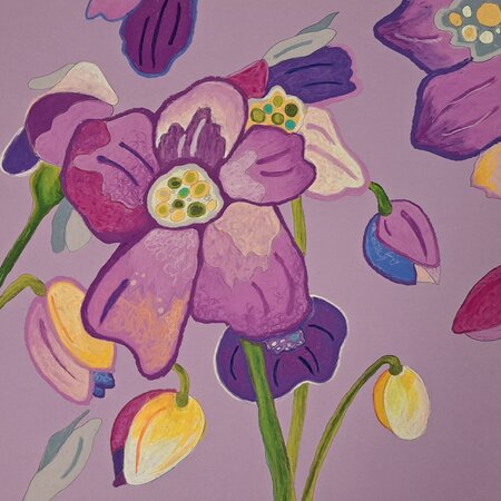 Schneerosen | 50 x 50 cm