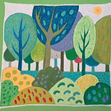 Sommerwald | 50 x 50 cm