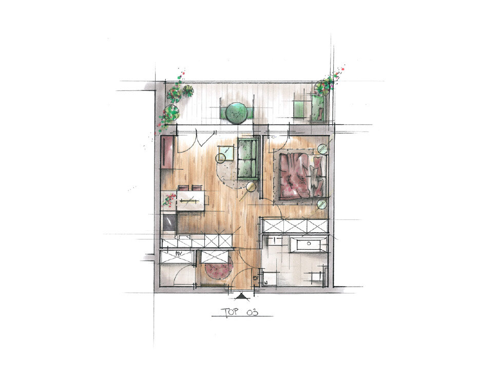 Blumen | 48 m² Blumen | 48 m²